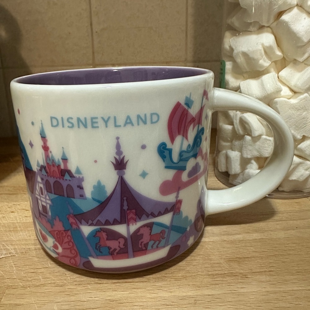 Disneyland Purple and White Carousel Mug